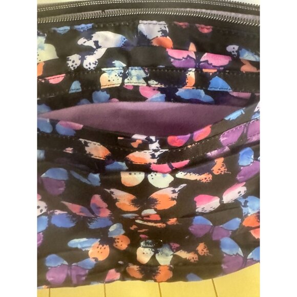 LUG Scuffle Pleated Crossbody Bag - NWT Watercolor Butterflies color - Picture 5 of 6
